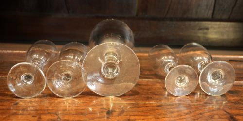 A COLLECTION OF 5 19TH CENTURY HAND BLOWN GLASSES - ADDITIONAL PHOTO 3