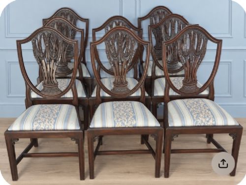Set of Eight Regency Period Dining Chairs