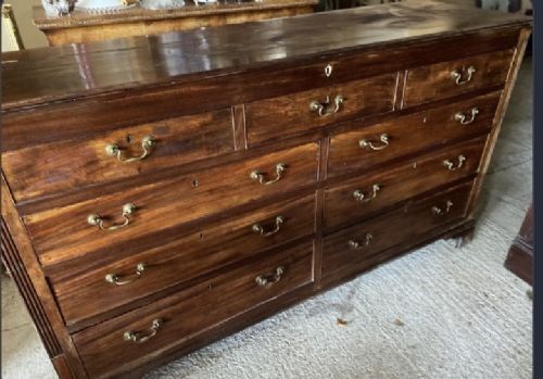 18th Century Mahogany Chest/storage