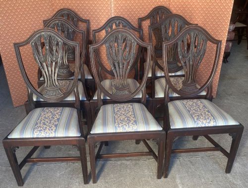 Set of Eight Regency Period Dining Chairs