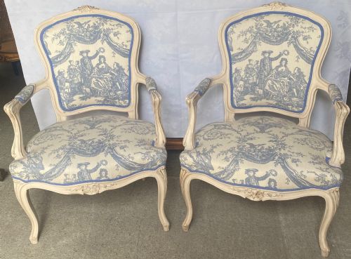 Pair 19th Century French Salon Chairs
