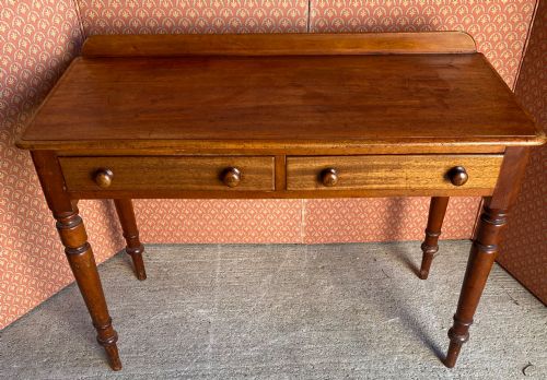 Two Drawer Mahogany Writing Desk