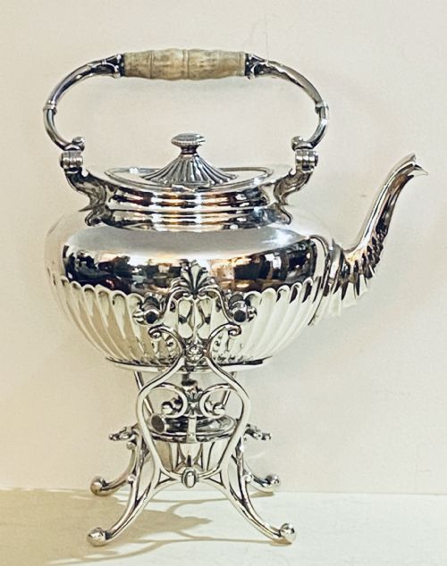 Wmf Silver Plated Spirit Kettle on Stand.