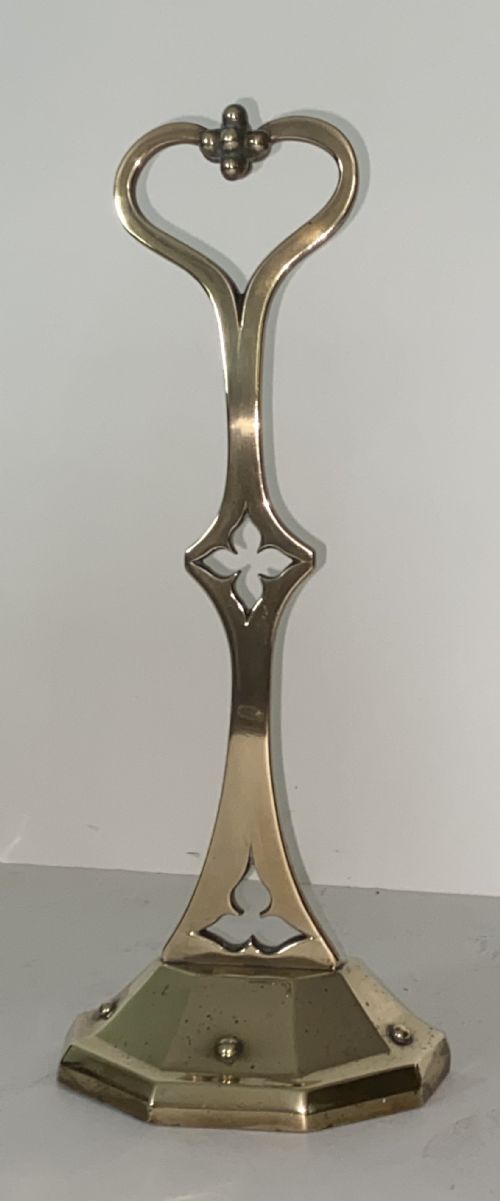 Brass Doorstop. 19th Century