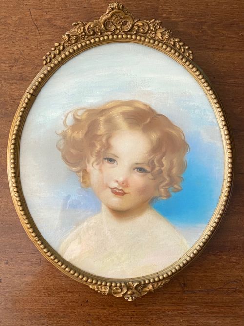 fig 1. After Sir Thomas Lawrence (1769-1830) Water colour of Laura-Anne Calmady.