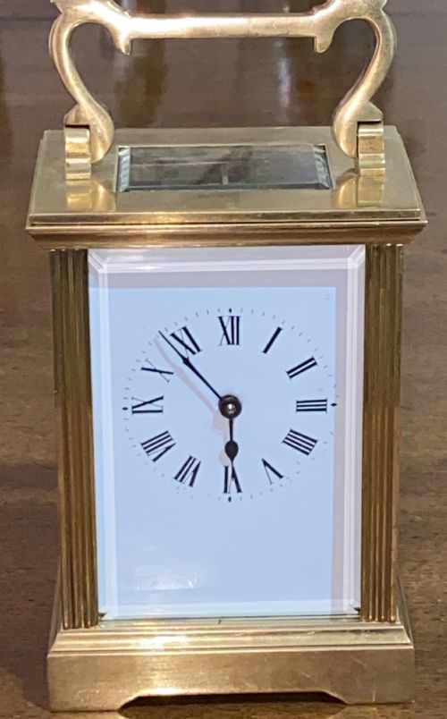 French Brass Carriage Clock.