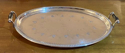 Silver Plated Tray, Edwardian.