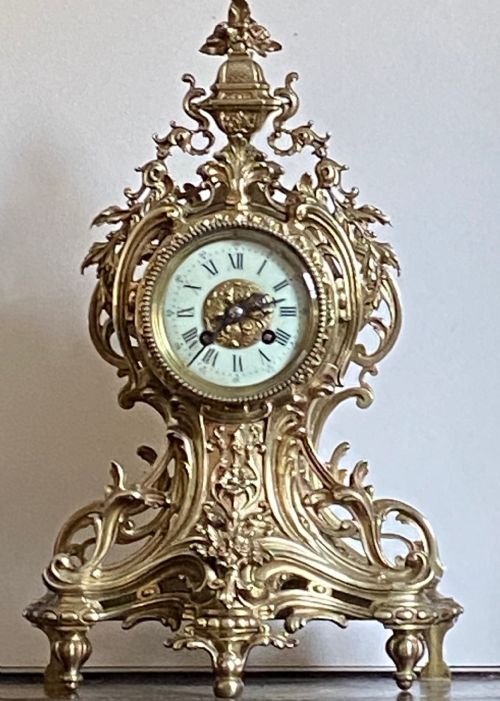 19th Century French Gilt Ormolu Clock
