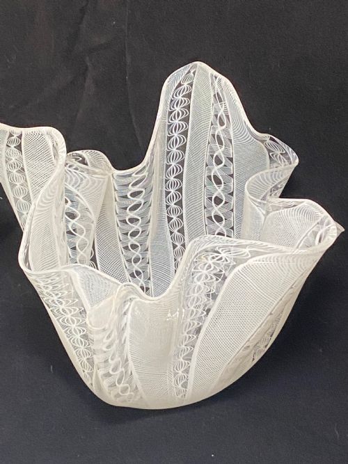 Murano Glass Handkerchief Vase