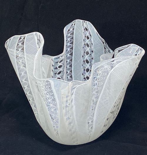 fig 1. Murano Glass Handkerchief Vase