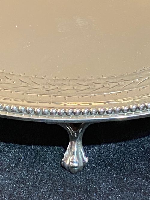 fig 1. George III Silver Kettle stand, London 1783