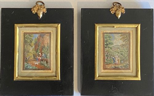 Pair of Miniature Watercolours