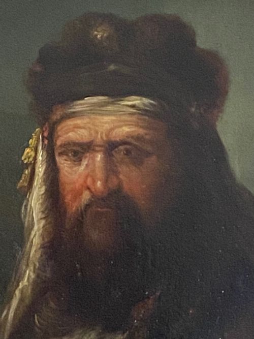 fig 1. After Rembrandt, A Pair of early 18th Century Oil Portraits