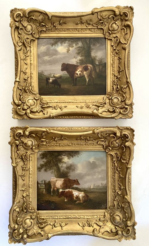 Pair of Late Georgian Oils  by George Vincent (1796-1831)