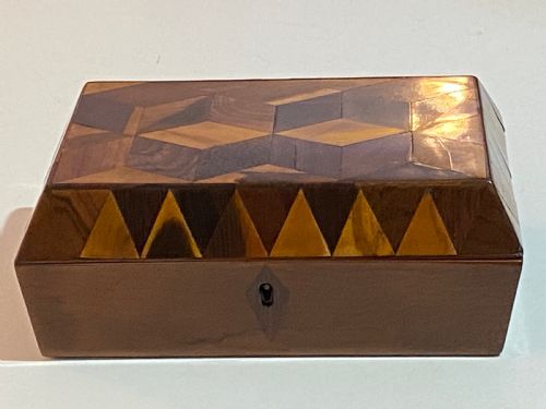 REGENCY PARQUETRY INLAID GAMES BOX - ADDITIONAL PHOTO 12