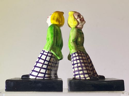 Pair of Art Deco Czechoslovakian Bookends  
