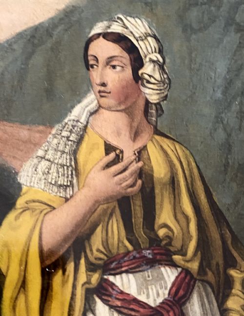 REVERSE PAINTING ON GLASS OF THE WOMAN OF SAMARIA - ADDITIONAL PHOTO 3