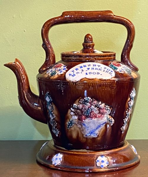 Measham Bargeware Teapot. 1909