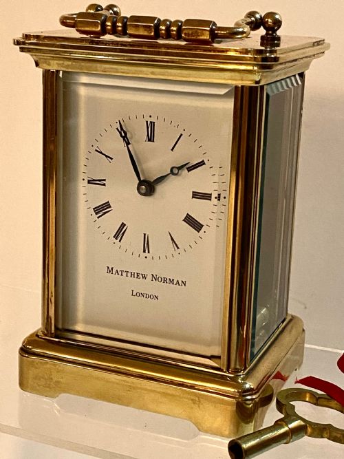 Matthew Norman Brass Carriage Clock