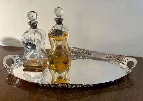 fig 1. Art Nouveau Silver Plated Tray