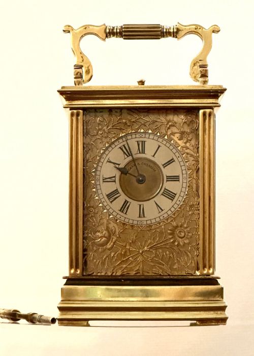 French Carriage Clock with Repeat Striking Mechanism. Circa 1880