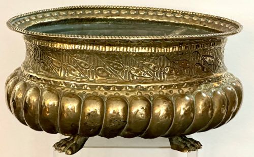 Regency Brass Wine Cooler or Jardinier
