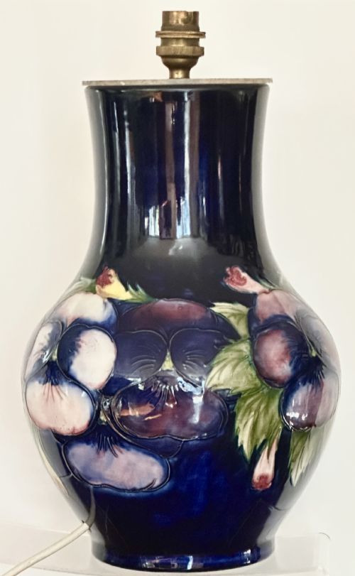 Moorcroft Vase Converted to Lamp