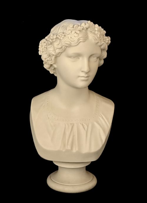 Copeland Parian Bust of "The May Queen"