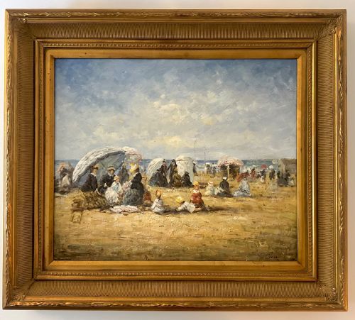 French Impressionist Style Oil on Canvas, Signed M Coope.