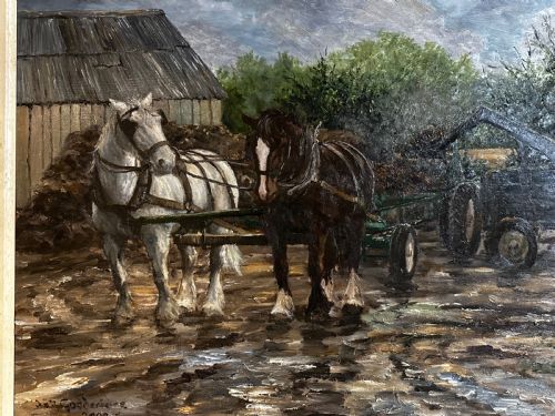 fig 1. Oil on Canvas by Joe Godderidge (1932-2017)