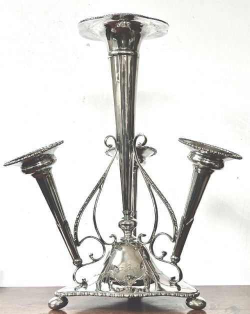 SILVER PLATED EPERGNE OF LARGE PROPORTION - ADDITIONAL PHOTO 1