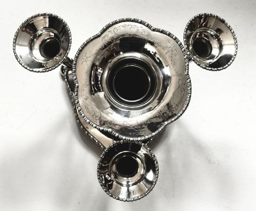 SILVER PLATED EPERGNE OF LARGE PROPORTION - ADDITIONAL PHOTO 6