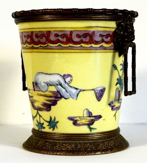 fig 1. Rare Porcelain Beaker by Sinceny of Rouen.