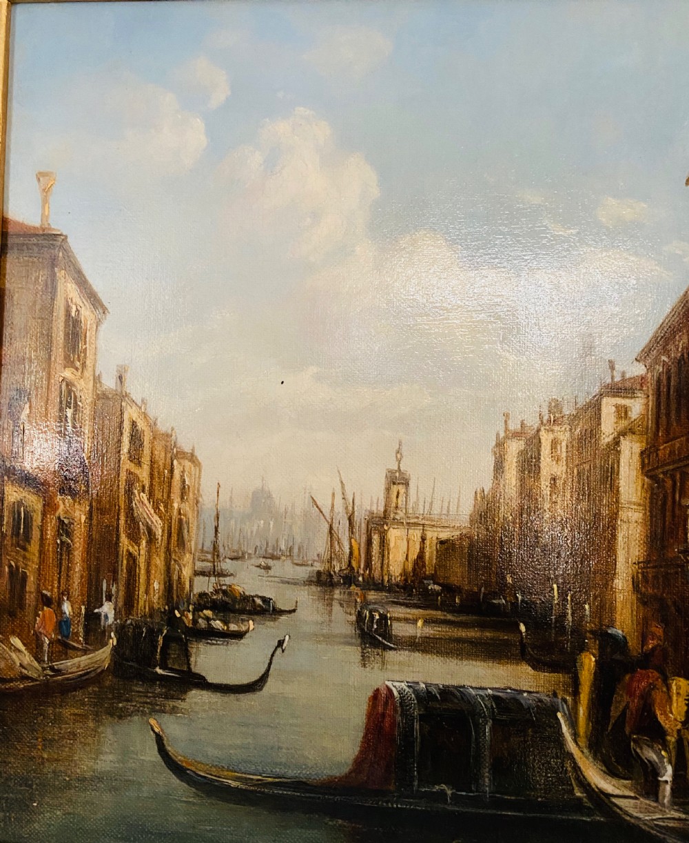 Francis Moltino (1818-1874)  A Venetian Scene. Oil on Canvas. View II