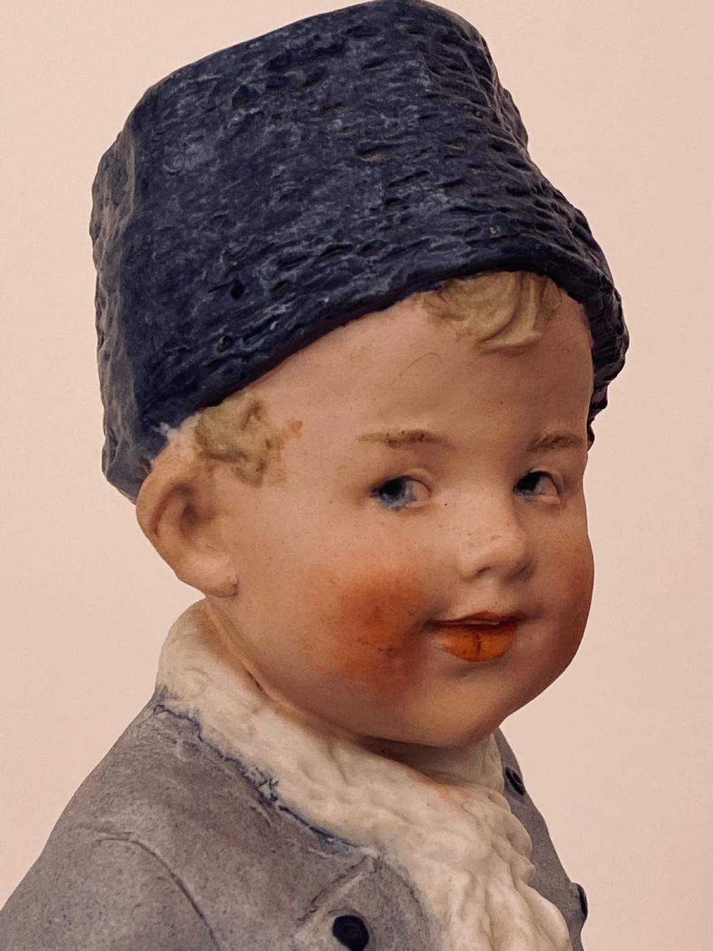 Gerbruder Heubach Dutch Boy Piano Doll. Circa 1910-1920 View III