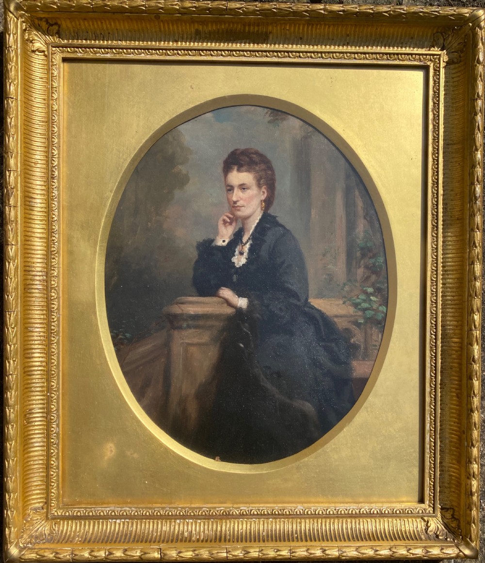 19th Century Oil on Canvas of A Scottish Lady