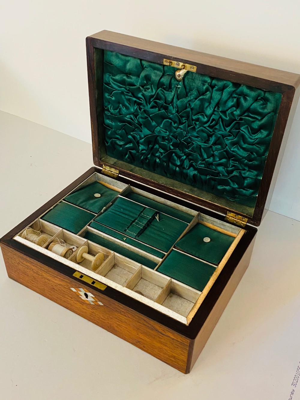 Rosewood work box. Circa 1870 View III