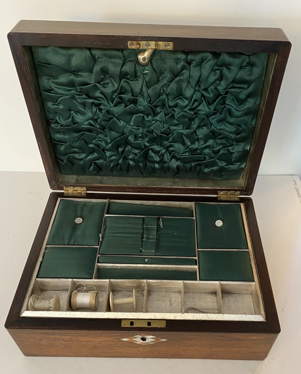 Rosewood work box. Circa 1870 View VI