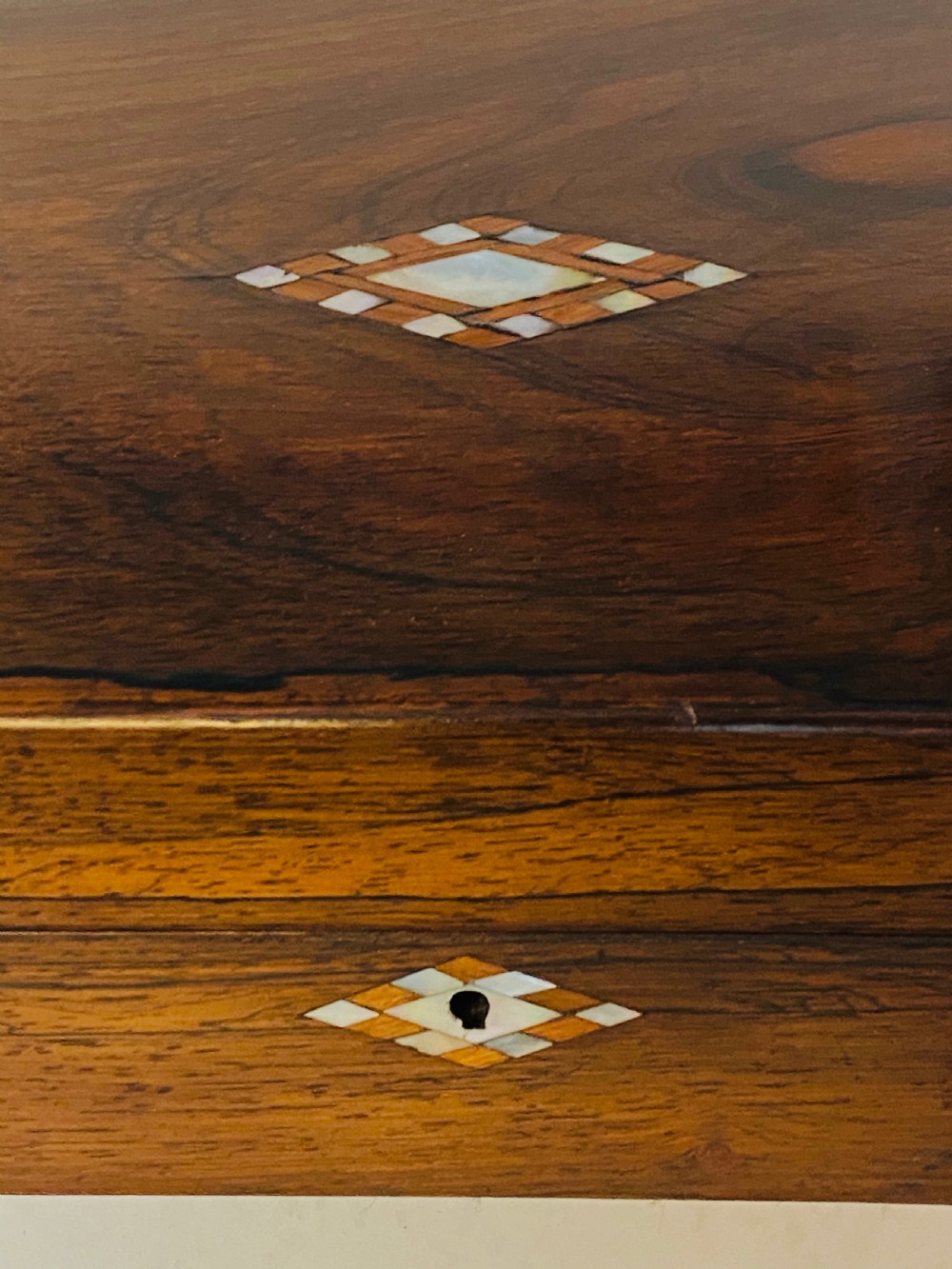 Rosewood work box. Circa 1870 View VII