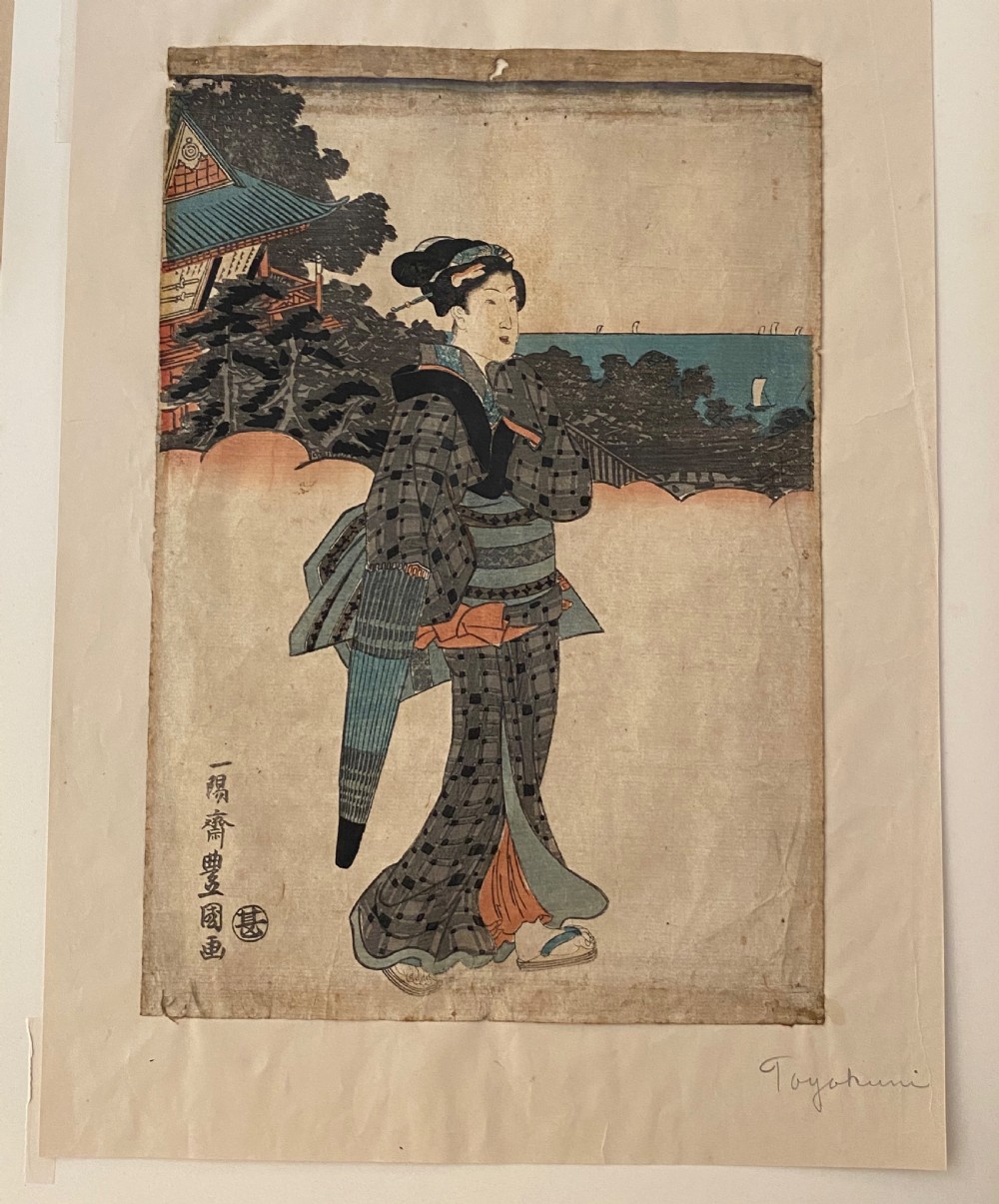 Three woodcuts by Utagawa Toyokuni (1769-1825) View II
