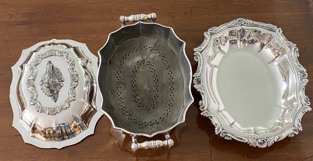 Silver Plated Warming Dish. Regency View V