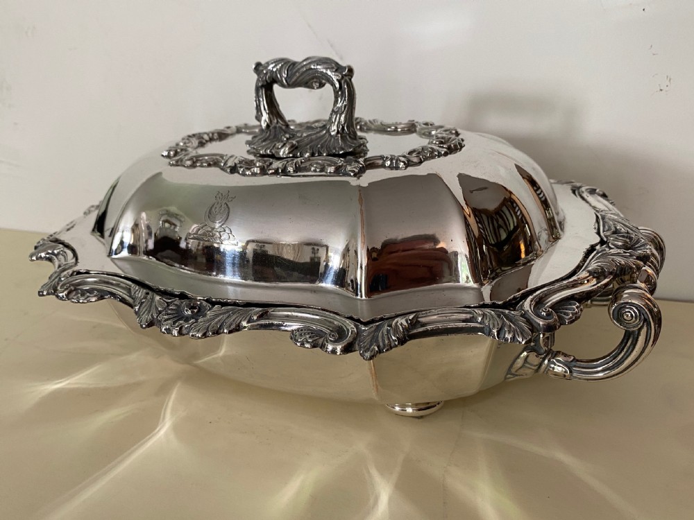 Silver Plated Warming Dish. Regency View VII