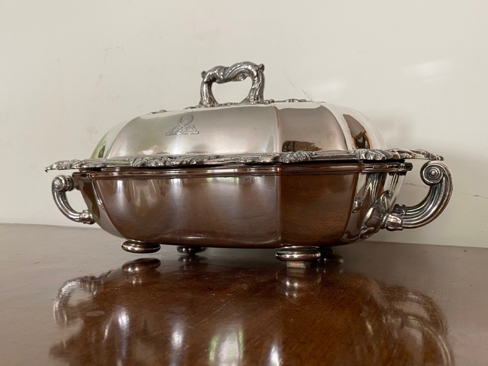 Silver Plated Warming Dish. Regency View VIII