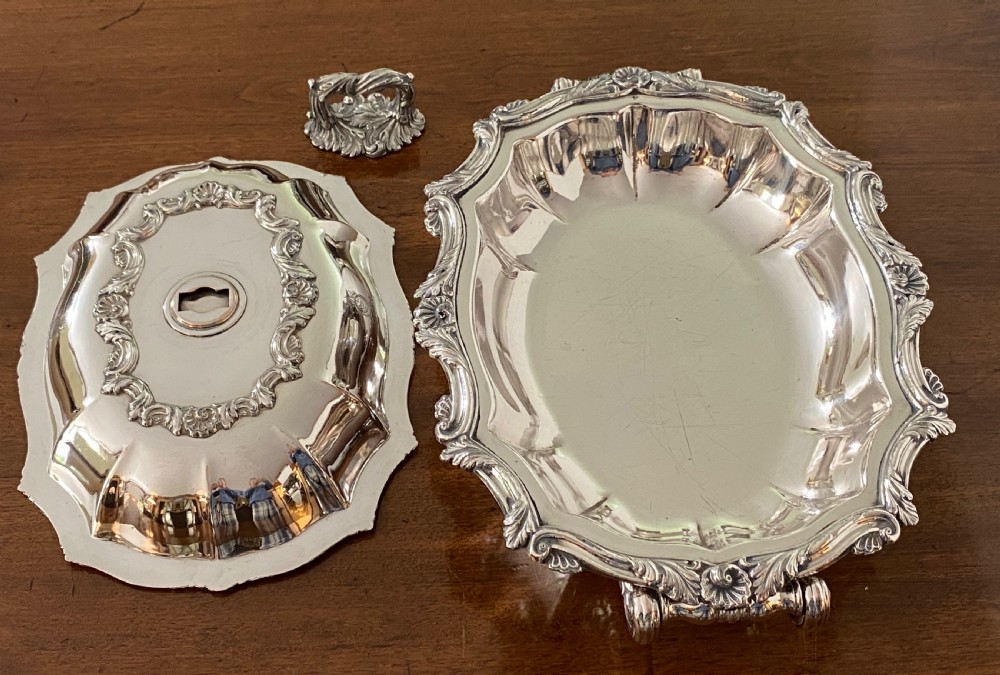 Silver Plated Warming Dish. Regency View IX