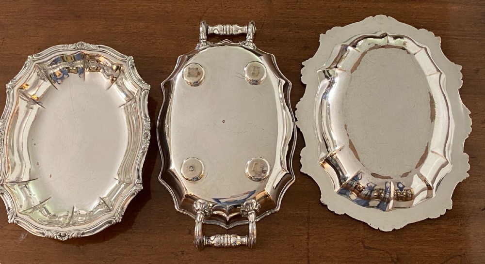 Silver Plated Warming Dish. Regency View XI