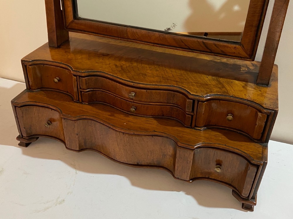 George III Walnut Vanity Mirror  View IV