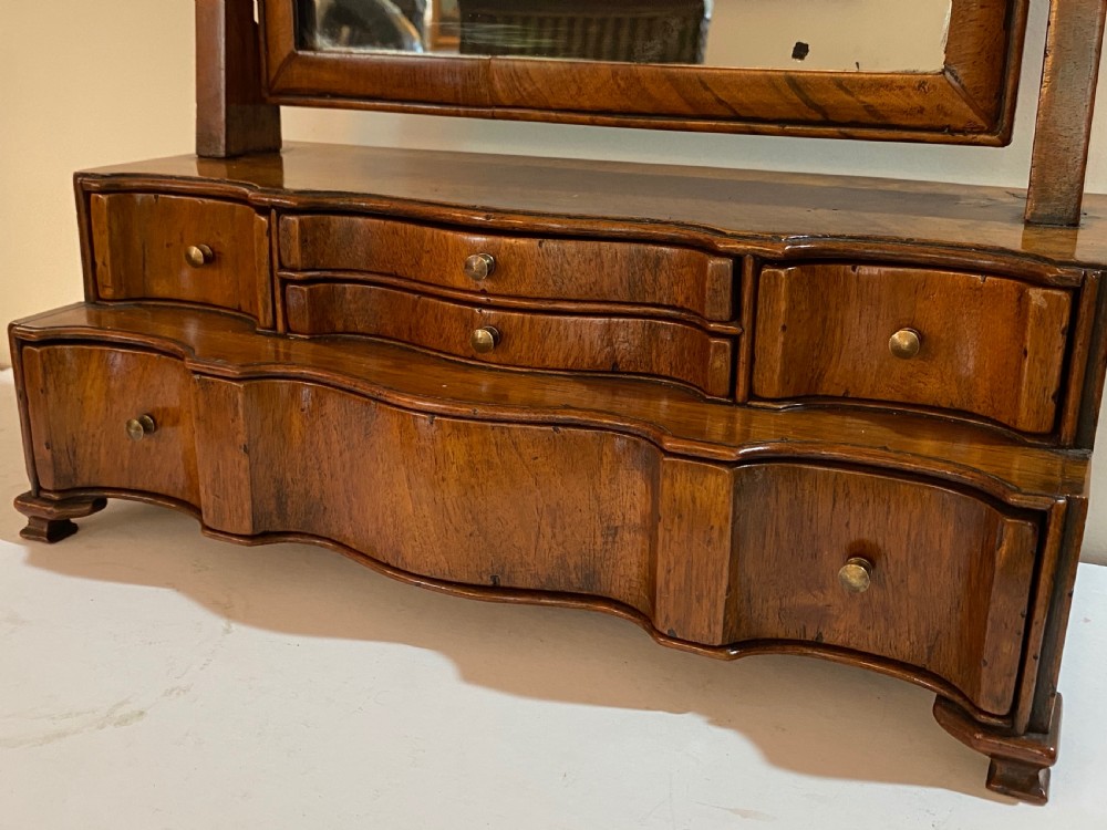 George III Walnut Vanity Mirror  View V
