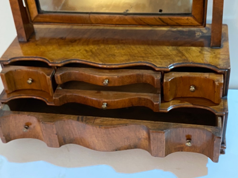 George III Walnut Vanity Mirror  View VI