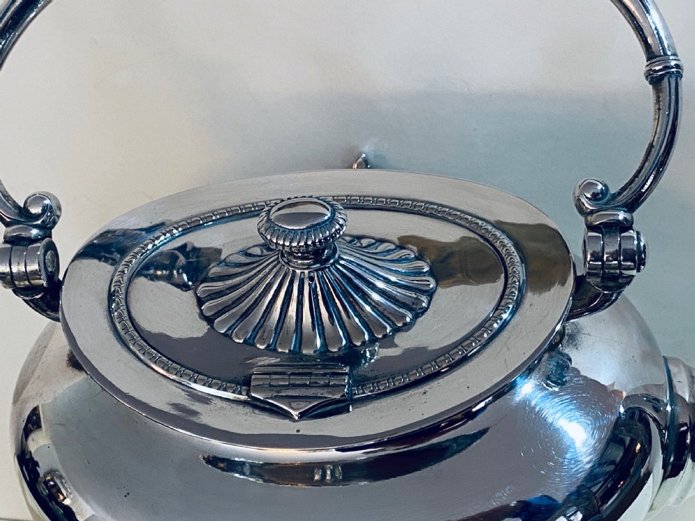WMF silver plated Spirit Kettle on Stand.  View VI