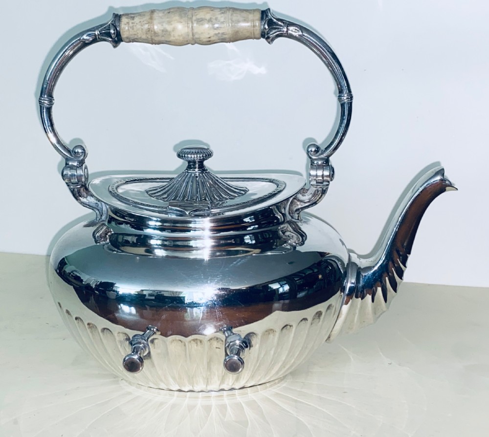 WMF silver plated Spirit Kettle on Stand.  View VIII